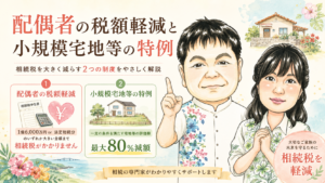 配偶者の税額軽減と小規模宅地等の特例で相続税を大きく減らす2つの制度をやさしく解説するコラムのアイキャッチ画像